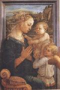 Sandro Botticelli Filippo Lippi,Madonna with Child and Angels or Uffizi Madonna oil painting artist